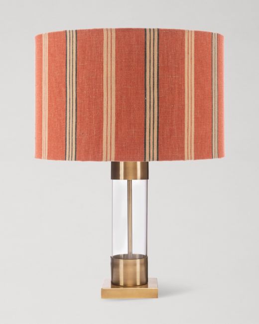 OREGON STRIPES SIBELLA Table Lamp in Antique Brass