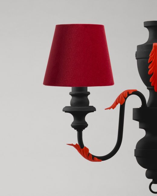 SUNRISE RUBY Velvet Wall Shade