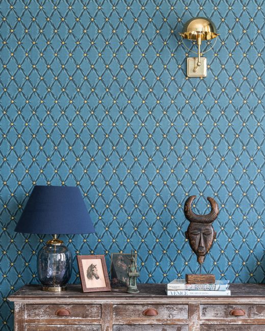 TUFTED PANEL Blue Moon Wallpaper