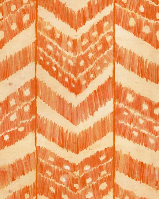 TURKISH IKAT Tangerine Wallpaper