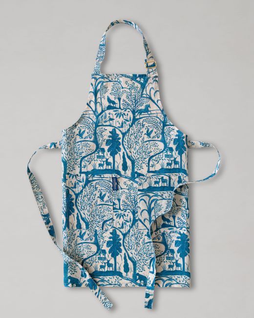 THE ENCHANTED WOODLAND DUSK BLUE APRON