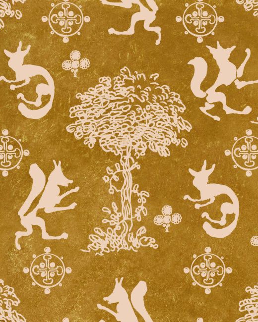 THE SILLY FOX Honey Wallpaper