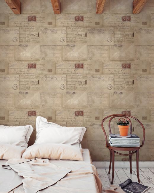 VINTAGE LETTERS Wallpaper