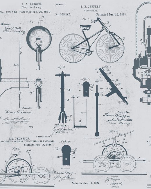 PATENTS Grey Wallpaper
