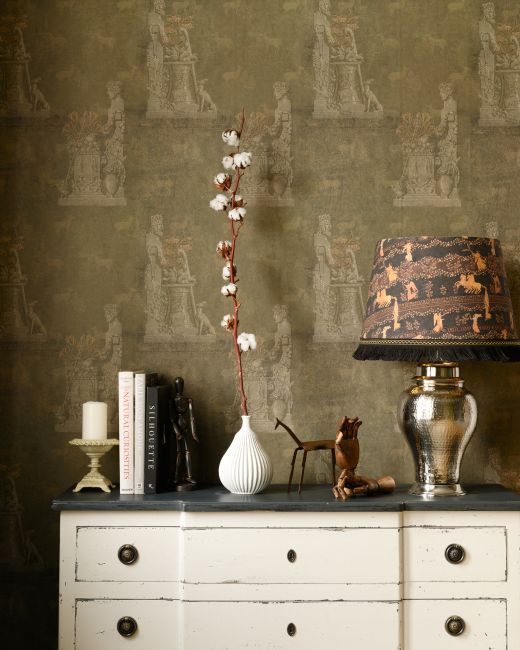 SCULPTURAL Moss Wallpaper